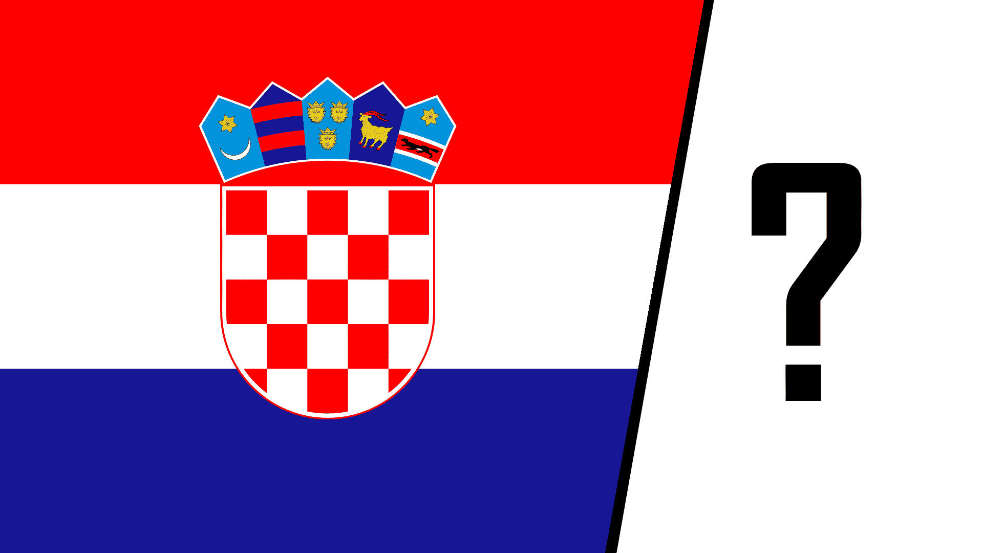 Flagge von Kroatien - Urlaubsbaron